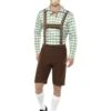Alpine Bavarian Kostuum Groen/Bruin Voor Heren