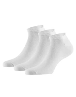 Basic Bamboe Sneakersokken Wit (3 Paar)