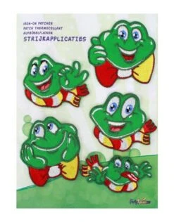 Applicaties 5 Stuks Op Kaart Oeteldonk, Smiley Kikkers,