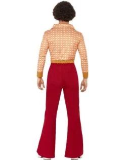 Authentiek Jaren 70 Herenkostuum, Rood -Vakantie Kledingwinkel authentiek jaren 70 herenkostuum rood 2