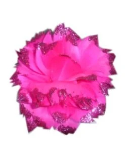 Bloem + Glitter En Ijzerdraad Pink