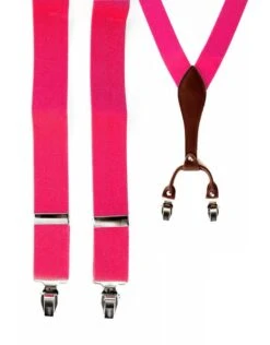 Bretels Luxe Pink Met Leder