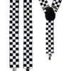 Bretels Zwart/wit Geblokt