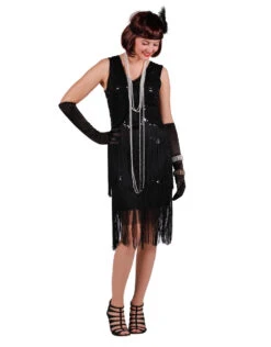 Charleston Jurk Fox, Zwart