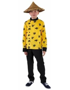 Chinese Jongen , Broek En Jas