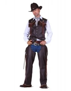 Cowboy Chaps, Bruin -Vakantie Kledingwinkel cowboy chaps bruin 3
