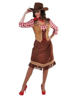 Cowgirl Met Geruite Hemd