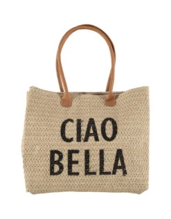 Dames Strandtas Ciao Bella, Naturel