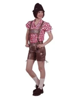 Damesbroek Kort "Beate" Rustik Bruin