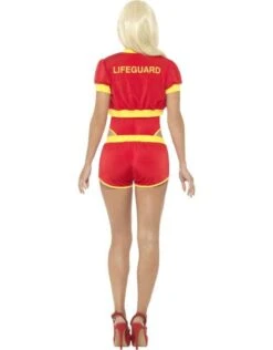 Deluxe Baywatch Kostuum Voor Vrouwen, Rood/Geel -Vakantie Kledingwinkel deluxe baywatch kostuum voor vrouwen rood geel 2