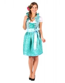 Dirndl Jurk ''Susanne'', Turquoise-Groen -Vakantie Kledingwinkel dirndl jurk susanne turquoise groen 3