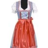Dirndl ''Marlene'', Blauw-rood
