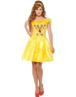 Enchanting Beauty Kostuum, Geel -Vakantie Kledingwinkel enchanting beauty kostuum geel 3
