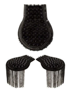 Epauletten Met Spikes Zwart