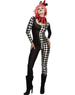 Fever Harlekijn Jester Kostuum Voor Vrouwen