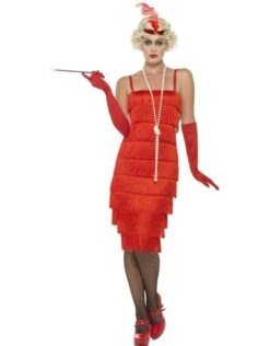 Flapper Kostuum Rood