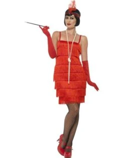 Flapper Kostuum, Rood