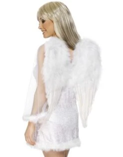 Gevederde Engelen Vleugels, Wit 50cmx60cm