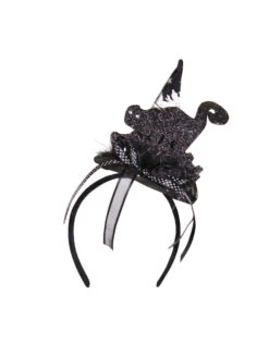 Haarband Met Heksenhoed En Zwarte Kat