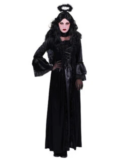 Halloween Jurk "Feronia", Zwart-Zwart