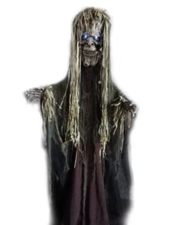 Halloweendecoratie Staande Pratende Boom Met Licht En Geluid (120 Cm)