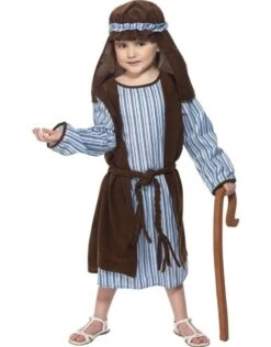 Herder Kostuum, Blauw En Bruin -Vakantie Kledingwinkel herder kostuum blauw en bruin 2