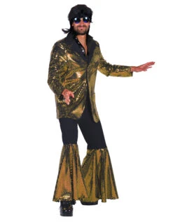 Heren Discokostuum "Studio 54", Goud