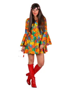Hippie Jurkje Daisy, Oranje -Vakantie Kledingwinkel hippie jurkje daisy oranje 1