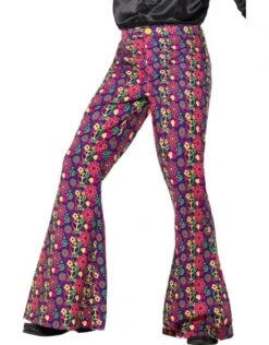 Jaren 60 Psychedelic Flared Broek Voor Heren