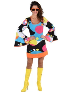 Jaren 70 Jurk Liquid