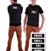Kogelvrij Vest + 4 Badges (FBI, Security, Police, SWAT) One Size