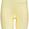 Korte Legging Dames Shiny Geel