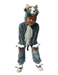 Kostuum Pluche Kat Grijs