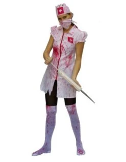 Kostuum Zombie Nurse (4-delig)