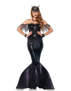 Donkere Zeemeermin Deluxe Zwart