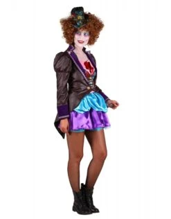 Mad Hatter Dame, Mix Van Kleuren -Vakantie Kledingwinkel mad hatter dame mix van kleuren 2