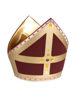 Mijter TV Sint Luxe "Stefan", Bordeaux Rood