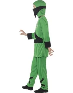 Ninja Assassin Kostuum, Kind, Groen/Zwart -Vakantie Kledingwinkel ninja assassin kostuum kind groen zwart 2