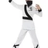 Ninja Assassin Kostuum, Kind, Wit/Zwart