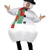 Opblaasbaar Sneeuwman Kostuum