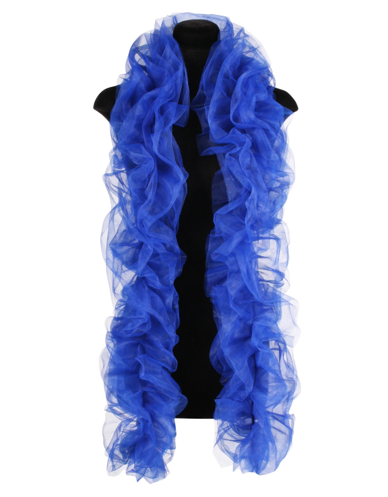 Organza Boa Deluxe, Blauw 1 Organza Boa Deluxe, Blauw