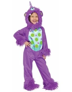 Paars Monster Polkadot 3-4 Jaar