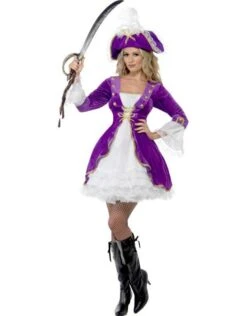 Paarse Pirate Beauty Kostuum -Vakantie Kledingwinkel paarse pirate beauty kostuum 2