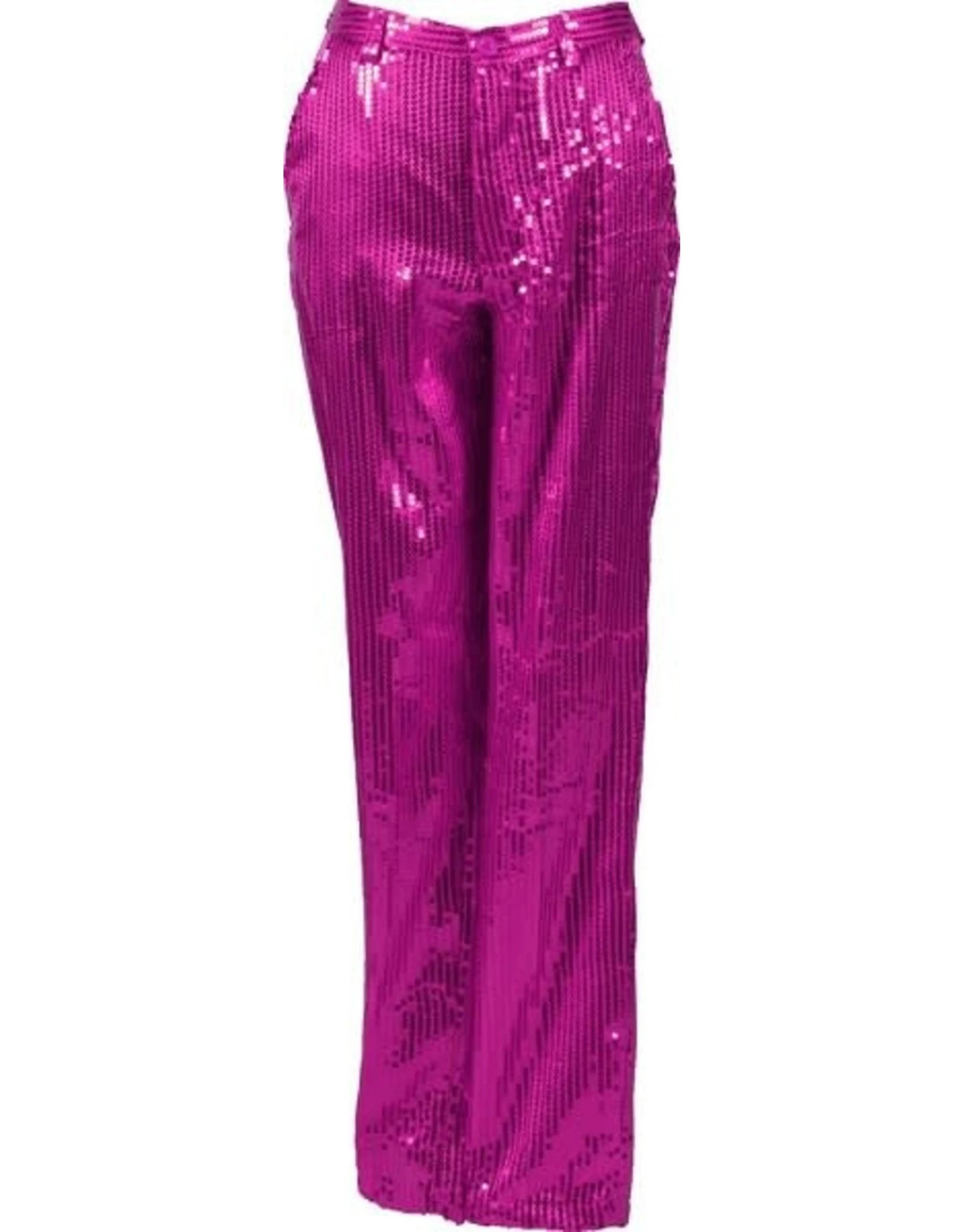 Paillettenbroek Dame, Paars 1 Paillettenbroek Dame, Paars