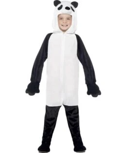 Panda Kostuum, Zwart/Wit, Kind -Vakantie Kledingwinkel panda kostuum zwart wit kind 2