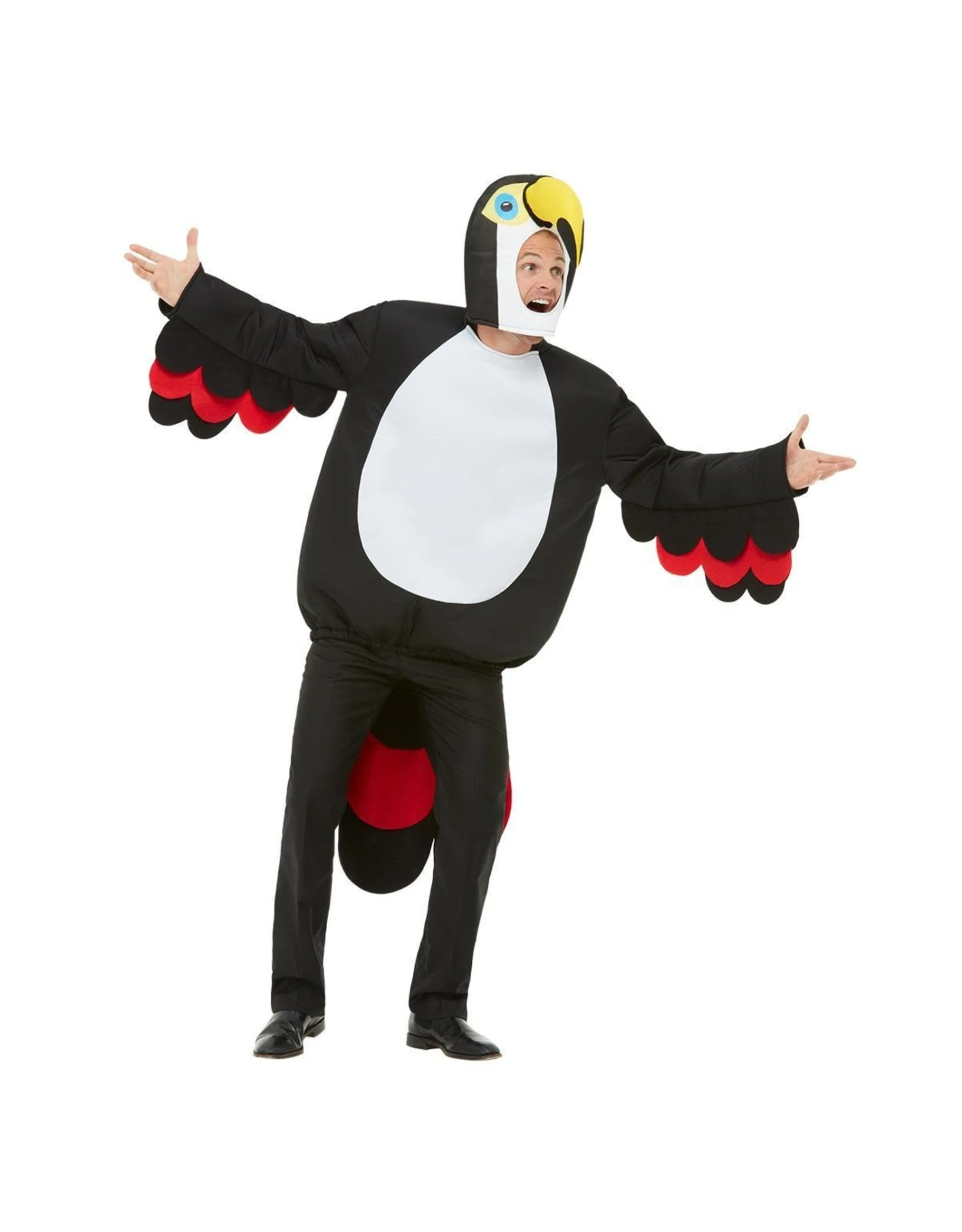Paradijsvogel, Toekan Kostuum, Zwart 2 Paradijsvogel, Toekan Kostuum, Zwart - Afbeelding 2