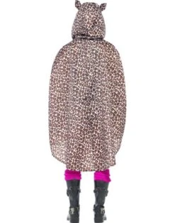 Party Poncho Luipaard -Vakantie Kledingwinkel party poncho luipaard 3