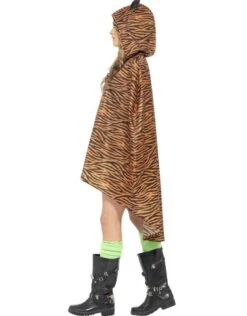 Party Poncho Tijger -Vakantie Kledingwinkel party poncho tijger 2