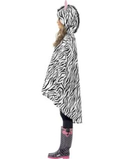 Party Poncho Zebra -Vakantie Kledingwinkel party poncho zebra 2