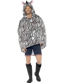 Party Poncho Zebra